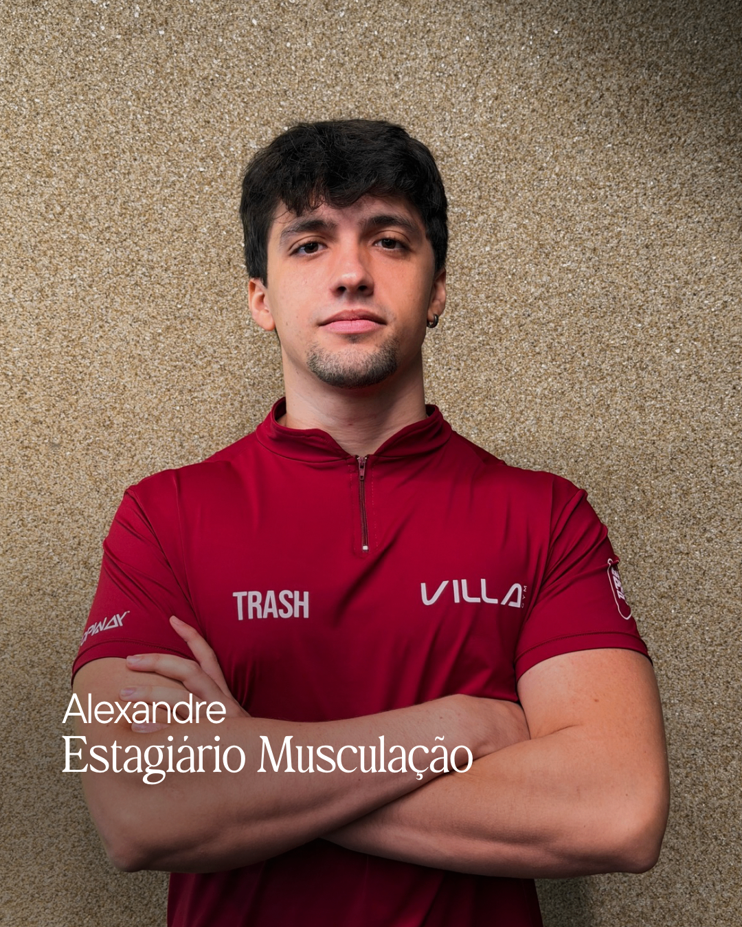 Alexandre, estagiário de musculação da Villa Gym