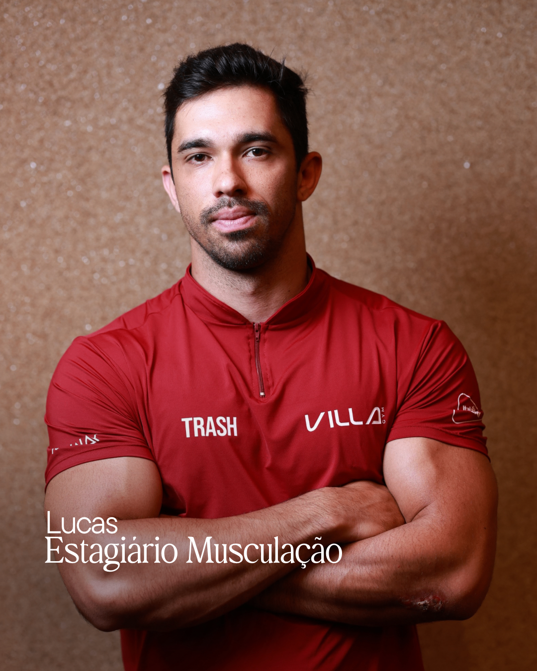 Lucas, estagiário de musculação da Villa Gym